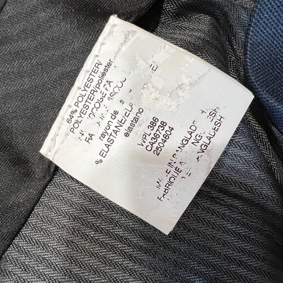 Kenneth Cole Reaction Mens Flat Front Dress Pants Blue Waist 34 NWOT - Picture 11 of 14